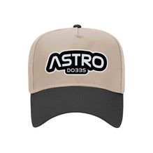 Load image into Gallery viewer, ASTRO Dobbs SnapBack II - Two-Tone Natural & Black "ASTRO Dobbs" Hat