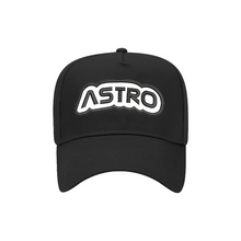 Load image into Gallery viewer, ASTRO SnapBack II - Black &quot;ASTRO&quot; Hat
