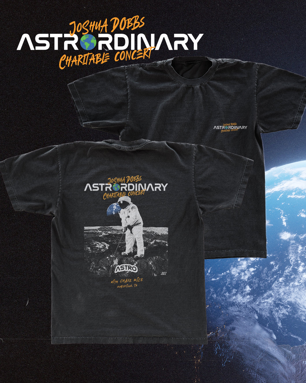 Josh Dobbs 2022 ASTROrdinary Concert T-Shirts