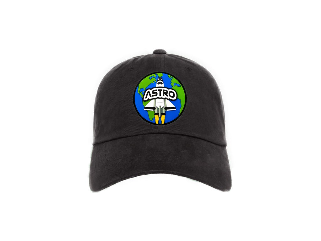ASTRO Dad Hat Black - Black PVC Hat