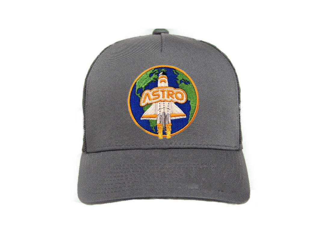 ASTRO Trucker Charcoal - Orange Hat